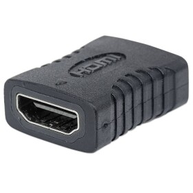 Manhattan 353465 HDMI adaptér [1x HDMI zásuvka - 1x HDMI zásuvka] černá pozlacené kontakty