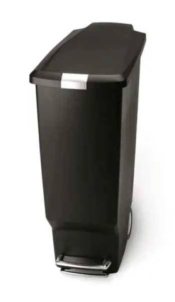 Simplehuman Pedálový odpadkový koš – 40 l / úzký/ černý plast (CW1361)