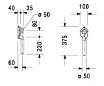 DURAVIT - Příslušenství Sifon pro pisoár 0051110000