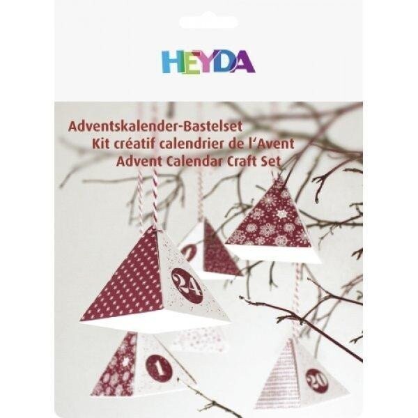 Adventní kalendář set 180g červený/bílý