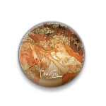Magnet Alfons Mucha Jaro, kulatý, cm