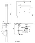 IDEAL STANDARD - Edge Baterie pro umyvadlovou mísu, s výpustí, BlueStart, chrom A7113AA