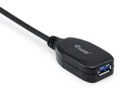 Equip Aktivní prodlužovací kabel USB-A černá / Kabel / USB 3.2 Gen 1 / 5 Gbit/s / 5 m (133346)