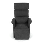 Relaxační křeslo, elektrické kabelové ovládání, šedá, látka, TV-L8960 GREY2