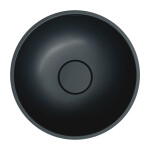 OMNIRES - SHELL M+ umyvadlo na desku, O35 cm, matná černá láva SHELL350UNBLV