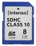 Intenso 8GB / Paměťová karta SDHC / Class 10 / čtení 20 MB/s / zápis 12 MB/s (3411460)
