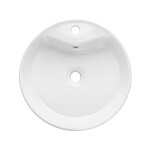 INVENA - Umyvadlo na desku GRANADA 47 cm, kruhové ,CE-45-001-W)