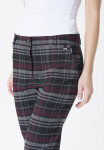 MiR Kalhoty 259 Grey/Maroon Checked