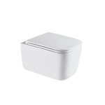 INVENA - WC mísa závěsná, Malaga čtvercová, s prkénkem soft-close CE-96-001-L