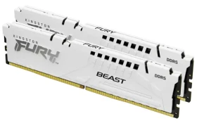 Kingston Fury Beast White 32GB (2x 16GB) DDR5 6800MHz / CL34 / DIMM / On-Die ECC / XMP / 1.4V (KF568C34BWK2-32)