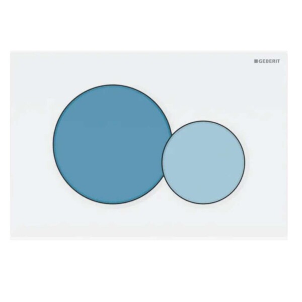 GEBERIT - Sigma01 Ovládání splachování, modrá/bílá 115.770.SX.5