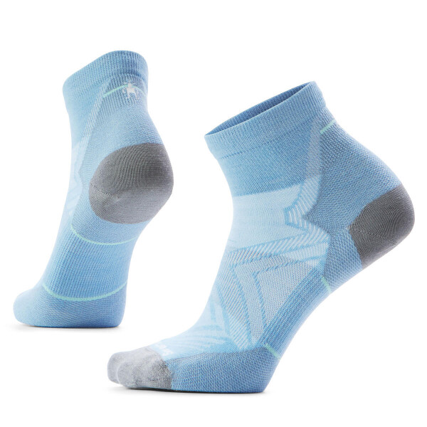 Dámské merino běžecké ponožky SMARTWOOL Women's Run Zero Cushion Ankle Socks, Serene Blue velikost: 34-37 (S)