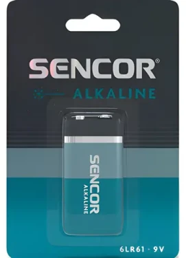 Sencor / Alkalická baterie / 9V (6LR61) / 1 ks (SBA 6LR61 1BP 9V Alk)