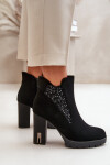 Boty na podpatku NS329P černé - Step in style 36