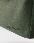House Doctor Úložný textilní box Canva Green, zelená barva, textil