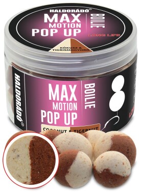 Haldorádó Pop-Up Boilies Max Motion 16+20mm 50g - Kokos/Tygří ořech,Haldorádó Pop-Up Boilies Max Motion 16+20mm 50g - Kokos/Tygří ořech