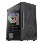 Aerocool Trinity Mini černá / PC skříň / Micro ATX / Mini-ITX / 2x USB-A 3.0 / 1x USB-A 2.0 / 3x FRGB / bez zdroje (ACCS-PV32033.11)