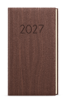 Týdenní diář 2027 Baloušek Jakub Wood kapesní hnědá