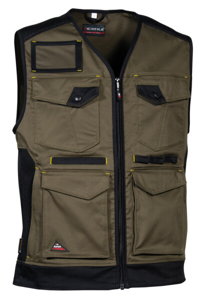 Pracovní vesta COFRA KUNIR Barva: Hnědá, Velikost: 52 (V616-0-03_Z52)