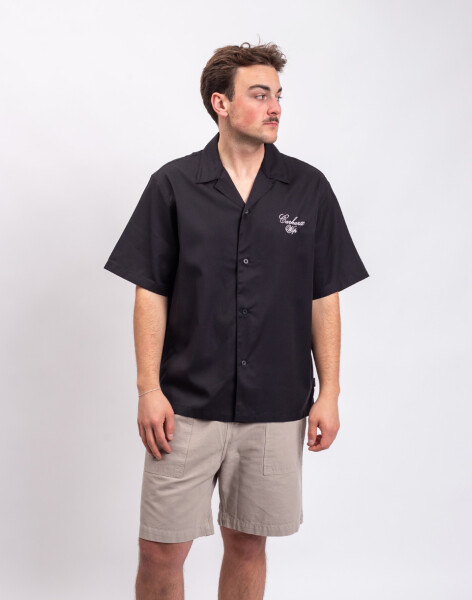 Carhartt WIP S/S Travon Shirt Black/Wax M