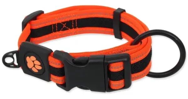 ACTIVE DOG Obojek Fluffy L oranžová / Nylonový / Reflexní prvky / 3,2x39-59 cm (0904-91768)