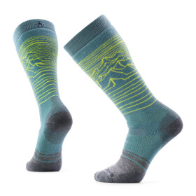 SMARTWOOL Snowboard Full Cushion Iguchi OTC Socks, Dusty Teal (vzorek) velikost: L