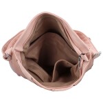 Trendy dámská koženková crossbody kabelka Argiris, růžová