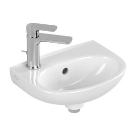 VILLEROY & BOCH - O.novo Umývátko 36x28 cm, s přepadem, otvor pro baterii, alpská bílá 43403L01