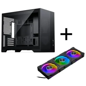 PHANTEKS XT M3 černá / PC skříň / Micro-ATX / + 3× ventilátor D30 PWM D-RGB 120 mm (GABU-677)