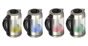 Black+Decker BXKE2205E / Rychlovarná konvice / 2200 W / 1,7 l / nastavitelná teplota 60-100 °C / funkce čaj (ES9580110B)