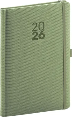 NOTIQUE Týdenní diář Diamante 2026, olivový, 15 x 21 cm (PGD-TA5DI-6710)