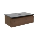 Koupelnová skříňka s technickým kamenem SAT B-Way 59x30x45 cm ořech mat BWAY60NUTTK BWAY60NUTTK