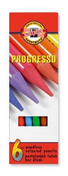 Koh-i-noor pastelky PROGRESSO dlouhé souprava 6 ks