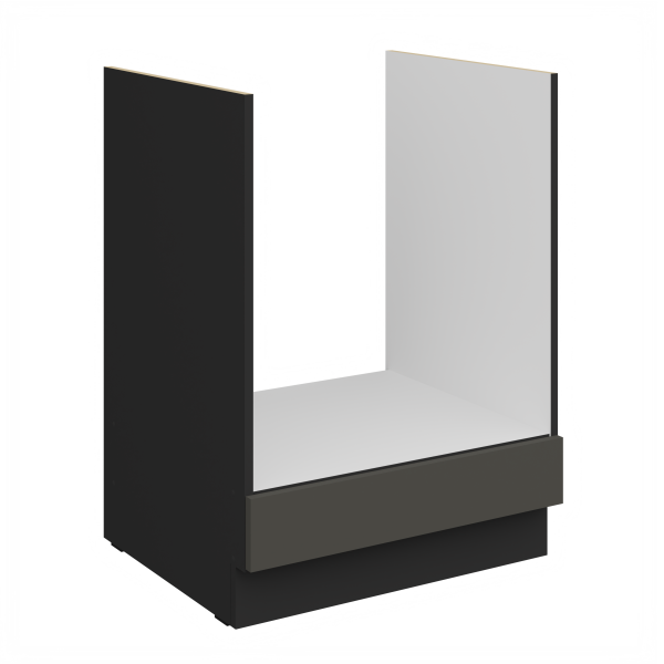 Spodní skříňka pro vestavnou troubu Aria 60 D GAZ BB Barva korpusu: Černá, Barva dvířek: GR - Graphite AFM