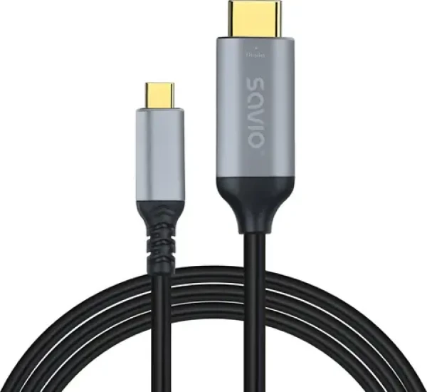 SAVIO CL-184 měděná / Kabel USB-C - HDMI / 3 m / HDMI 2.0b (SAVKABELCL-184)