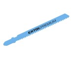 EXTOL PREMIUM 8805203 List do přímočaré pily, na dřevo, T-stopka, Bi-metal, 75 x 1,0mm, 10TPI, 5ks