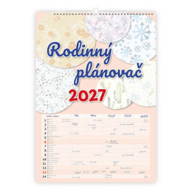 Kalendář nástěnný 2027 - Rodinný plánovač