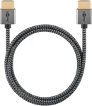 Goobay Plus 75758 šedá / HDMI kabel / Ultra High Speed HDMI 2.1 / 8K 60Hz / 2 m (75758)