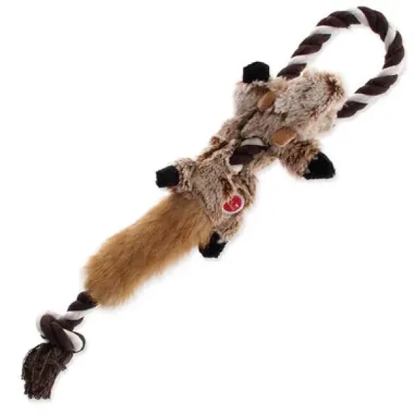 Dog Fantasy Hračka - Skinneeez čipmank s provazem 35cm (454-30603)