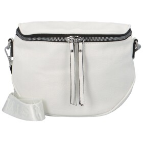 Módní dámská koženková ledvinka/crossbody Andrés, bílá