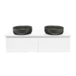 Koupelnová skříňka s krycí deskou SAT Evolution 118x30x44,8 cm bílá mat SATEVO120WMD SATEVO120WMD
