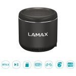 LAMAX Sphere2 Mini černá / bluetooth reproduktor / 5W / 400 mAh / Bluetooth 5.1 / nabíjení USB-C (LXWSMSPR2MCBA)