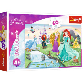 TREFL Puzzle Disney princezny - Seznamte se s princeznami 60 dílků