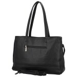 Módní dámská koženková kabelka na rameno Coveri Temari, černá