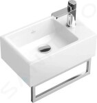 VILLEROY & BOCH - Memento 2.0 Umývátko 400x260 mm, bez přepadu, 1 otvor pro baterii, CeramicPlus, alpská bílá 432340R1