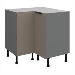 Spodní rohová skříňka Aria ANT 90x90 DN 2F BB Barva korpusu: Antracit, Barva dvířek: GR - Graphite AFM