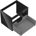 MEXEN - Box-A skříňka pro umyvadlo 60, 1 šuplík, černá lesk 91AX0-0600-470-1-70