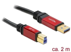 DeLock Kabel USB 3.0 Typ-A samec USB 3.0 Typ-B samec / 2 m / Premium (82757)