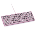 Glorious GMMK 2 Compact barebone ANSI růžová / herní 65% TKL / bez spínačů / USB-C / ANSI layout / RGB / 1.8m (GLO-GMMK2-65-RGB-P)