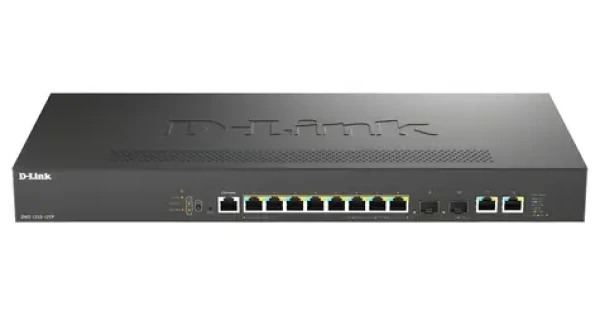 D-Link DMS-1250-12TP/E / Multigigabitový PoE switch / 8x 2,5G RJ45 PoE / L2 / PoE budget 240W (DMS-1250-12TP/E)